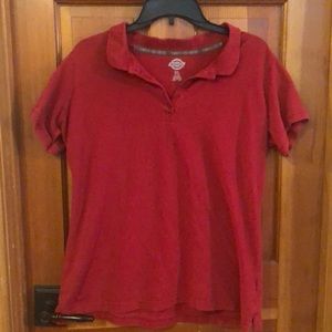 Dickies Red Polo Shirt
